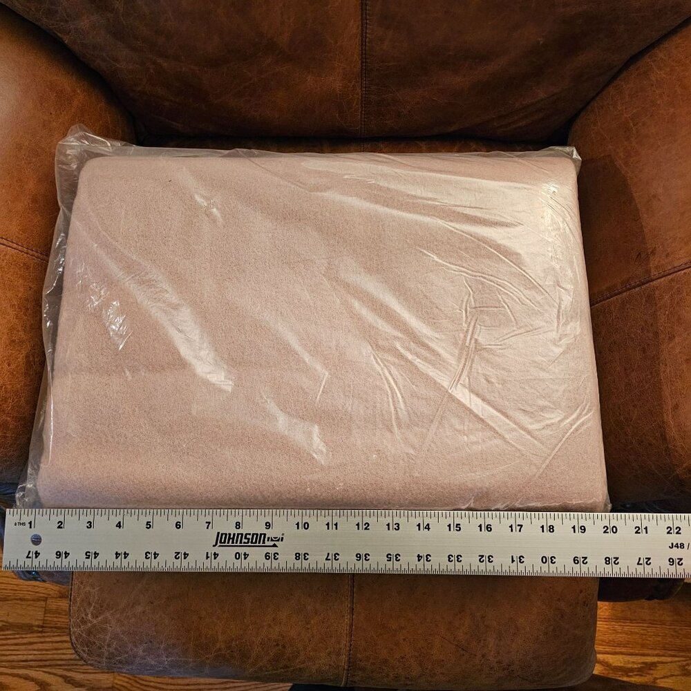 Vintage Consul 100% Wool Blanket, 80x90 Size, Beige, Original Packaging - Picture 11 of 14